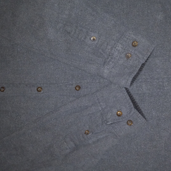 Vintage Faded Glory Men's Gray Flannel Shirt (Size: L [42/44]) - Picture 5 of 8